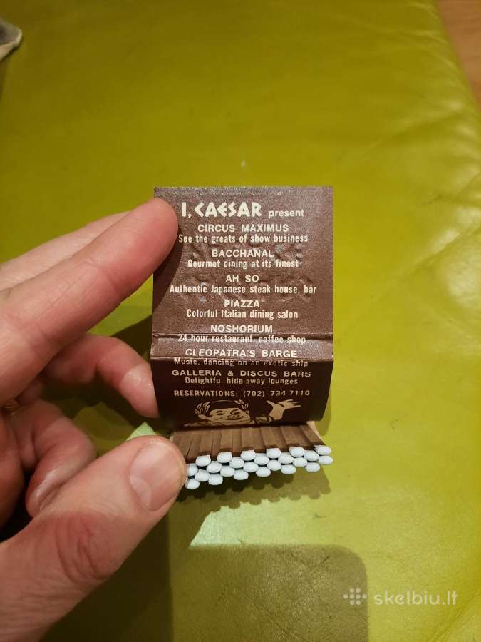 Rem. Degtukų dėžutė knygelė Caesars Palace - nuotraukos Nr. 4