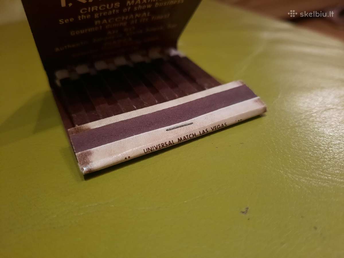 Rem. Degtukų dėžutė knygelė Caesars Palace - nuotraukos Nr. 6