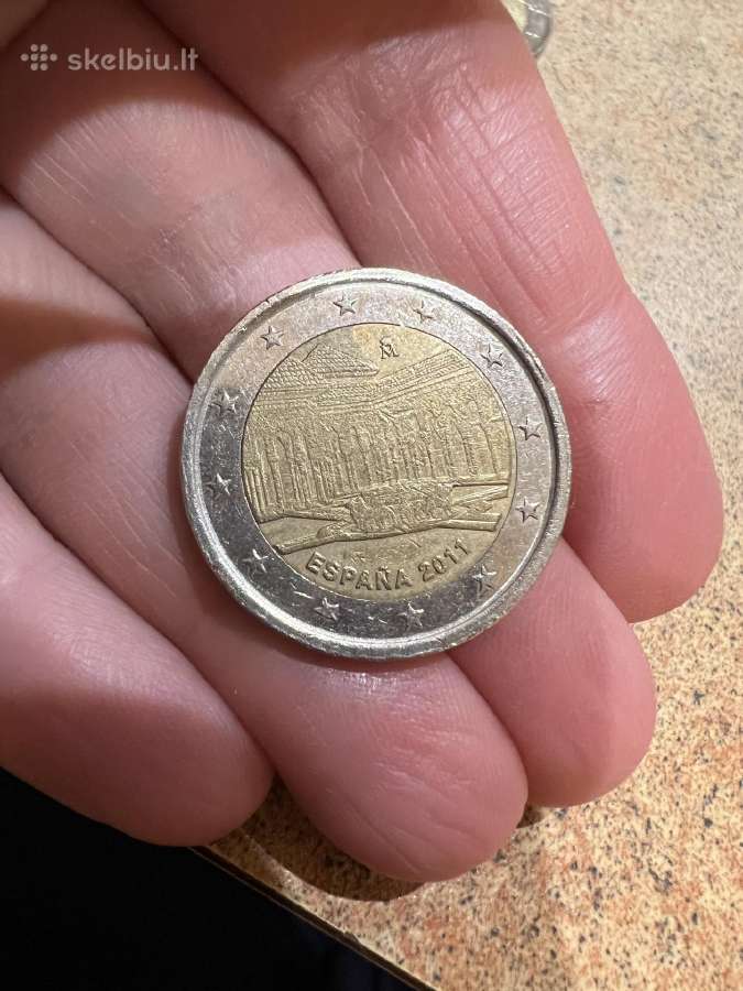 Proginė Ispanijos 2 eur moneta 2011 m.