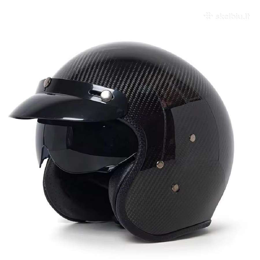 Carbono motociklininko šalmas - nuotraukos Nr. 4