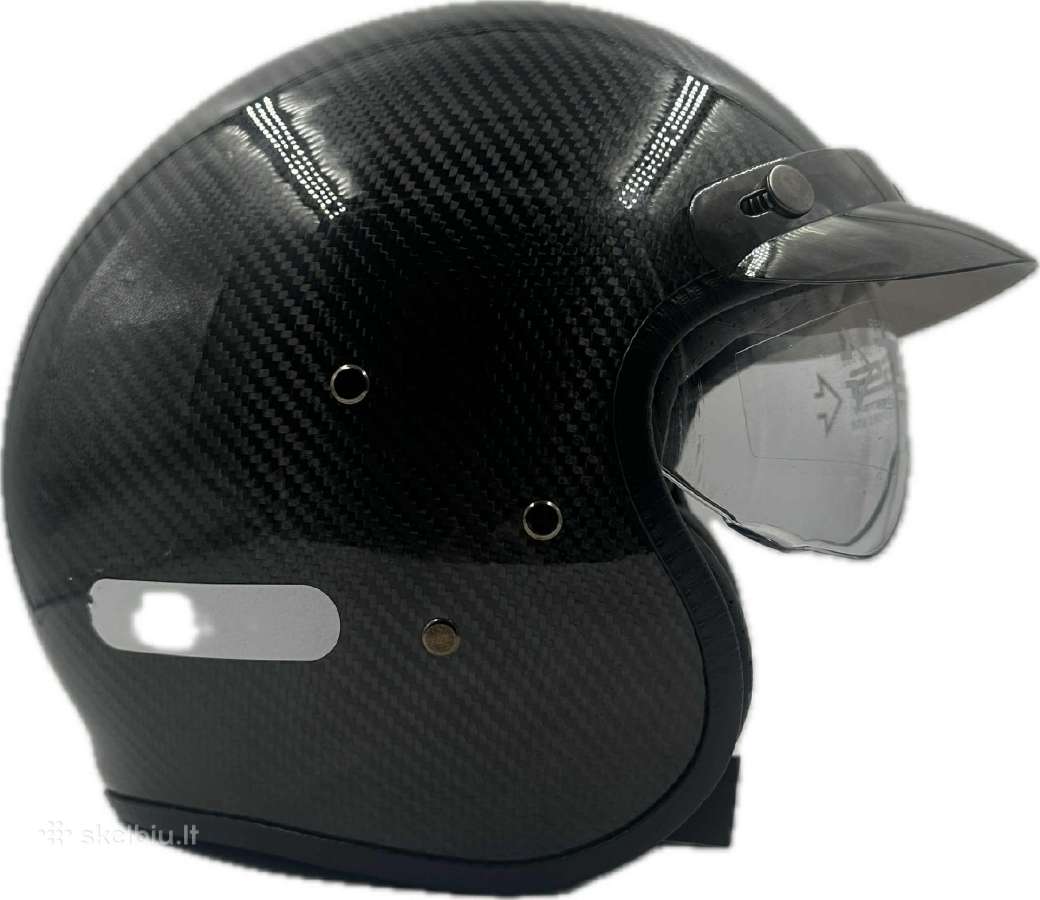 Carbono motociklininko šalmas - nuotraukos Nr. 8
