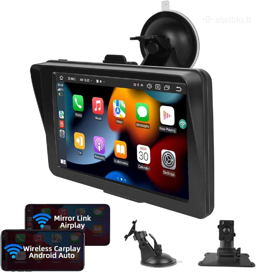 Nauja 7" Android Auto/apple Carplay multimedija