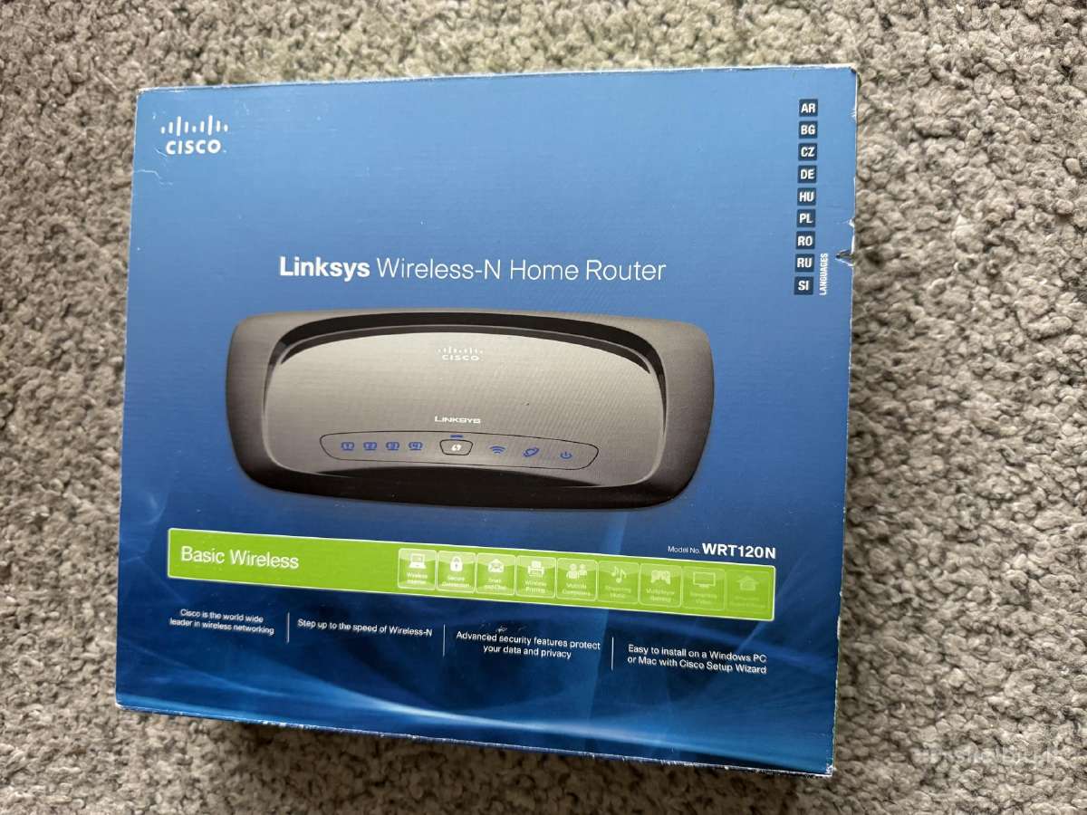 Parduodamas naudotas „wireless router“ Cisco Wrt12 - nuotraukos Nr. 2