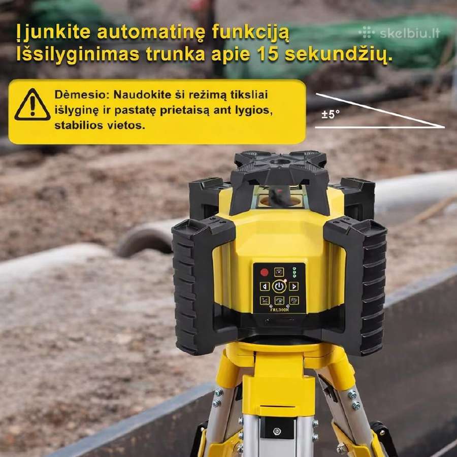 Lazerinis rotacinis nivelyras Firecore Frl300r - nuotraukos Nr. 4