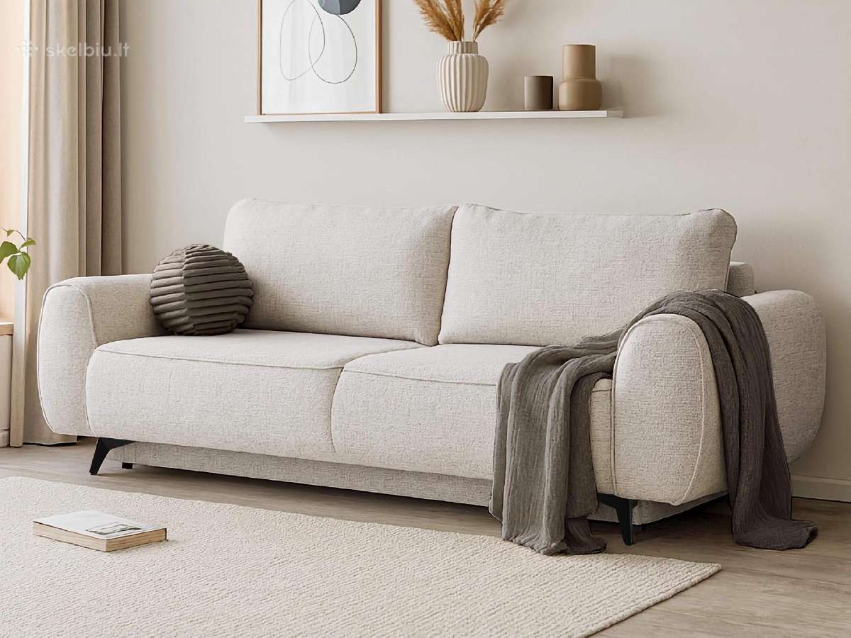 Minkšta sofa/sofa-lova su daiktadėže „Vincent