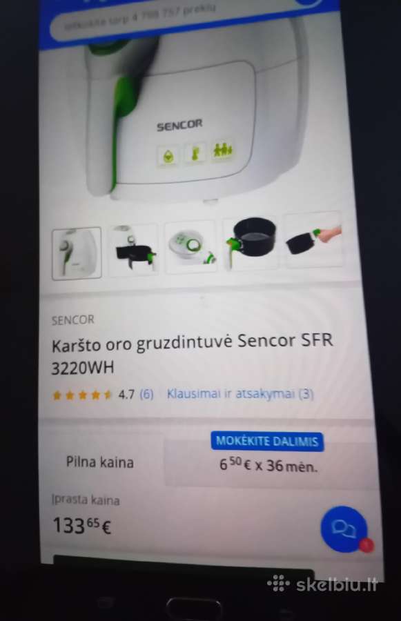 Puiki,nauja gruzdintuvė Sencor - nuotraukos Nr. 5