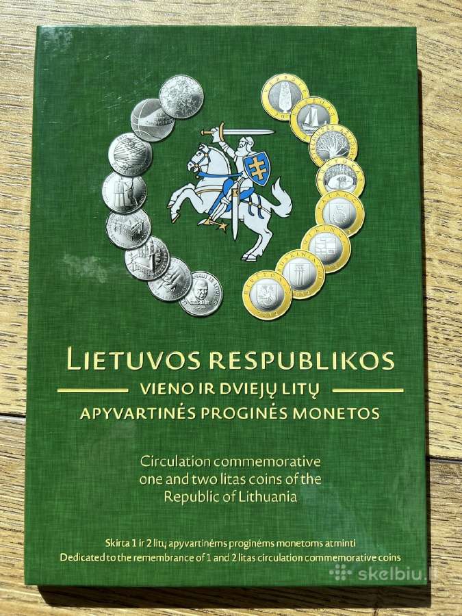 1 ir 2 Litu Unc monetu rinkinys - nuotraukos Nr. 2