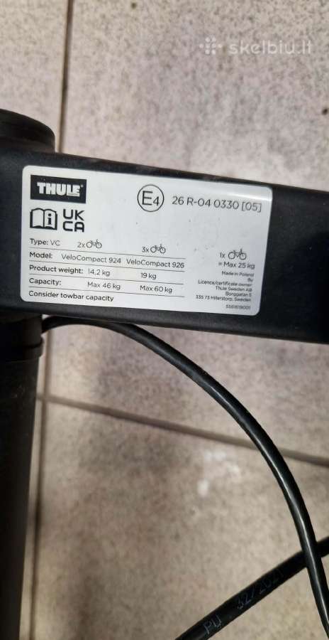 Thule Velocompact 926 - nuotraukos Nr. 5