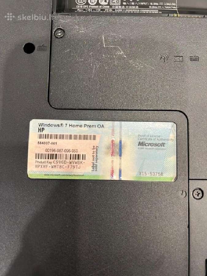 Hp Compaq Presario Cq62 dalimis - nuotraukos Nr. 5