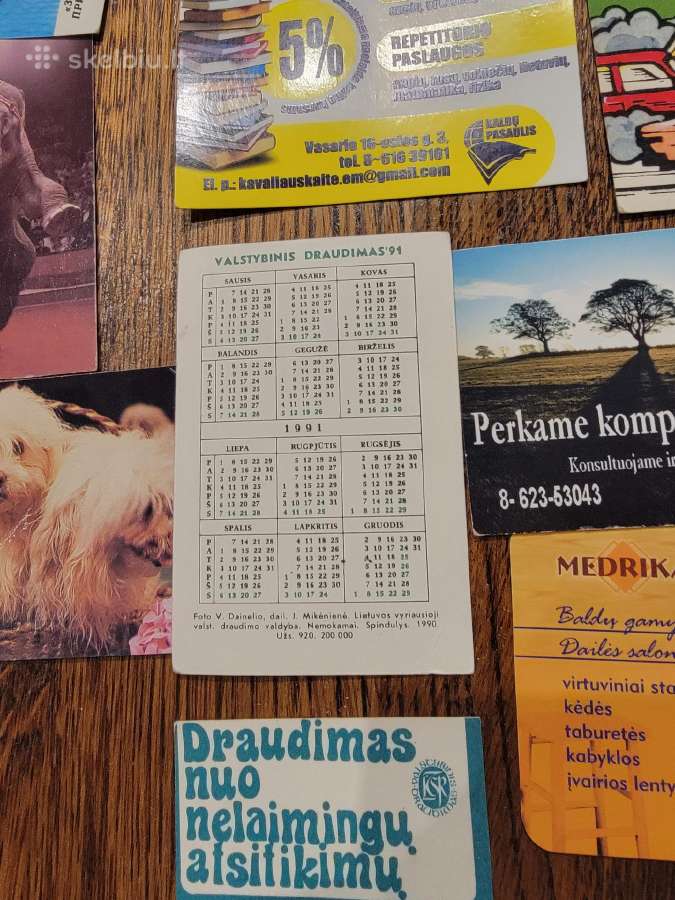 Kišeniniai kalendoriukai - nuotraukos Nr. 4
