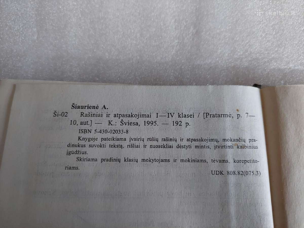 Rašiniai ir atpasakojimai I-iv klasei - nuotraukos Nr. 6