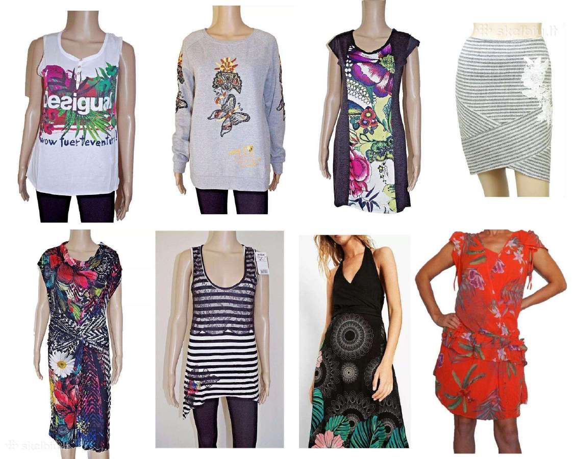 8 Eur vnt.! Desigual mot. miksas apie 90 vnt.