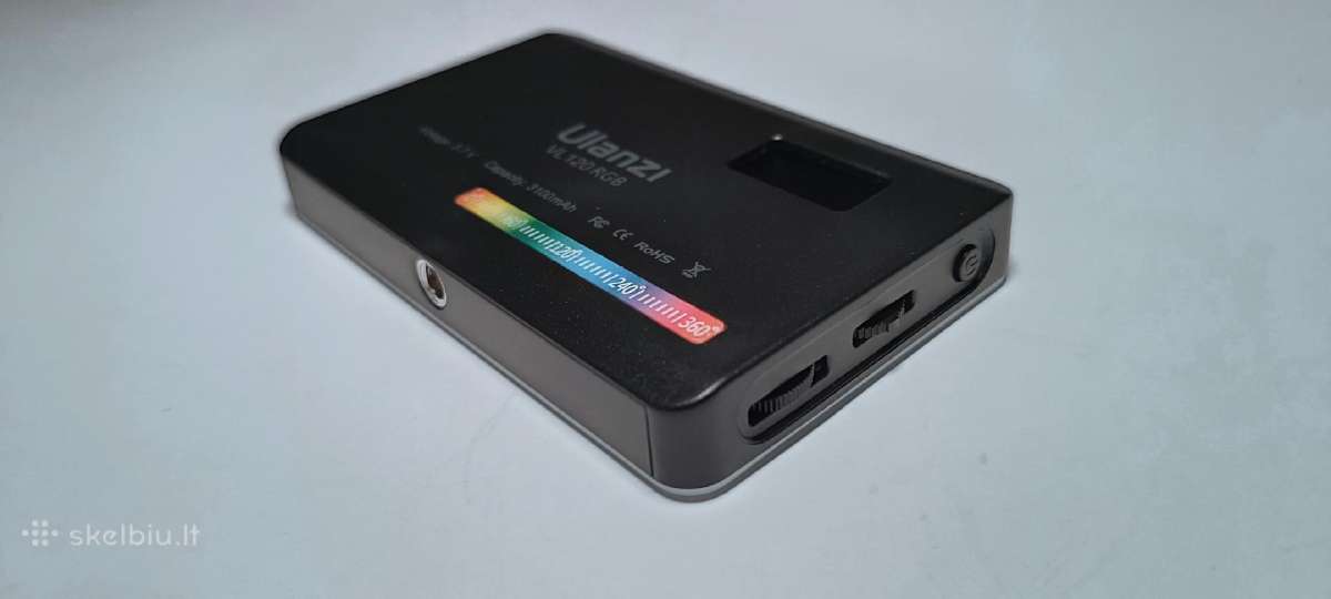 Ulanzi Vl120 Rgb 3100mah - nuotraukos Nr. 7
