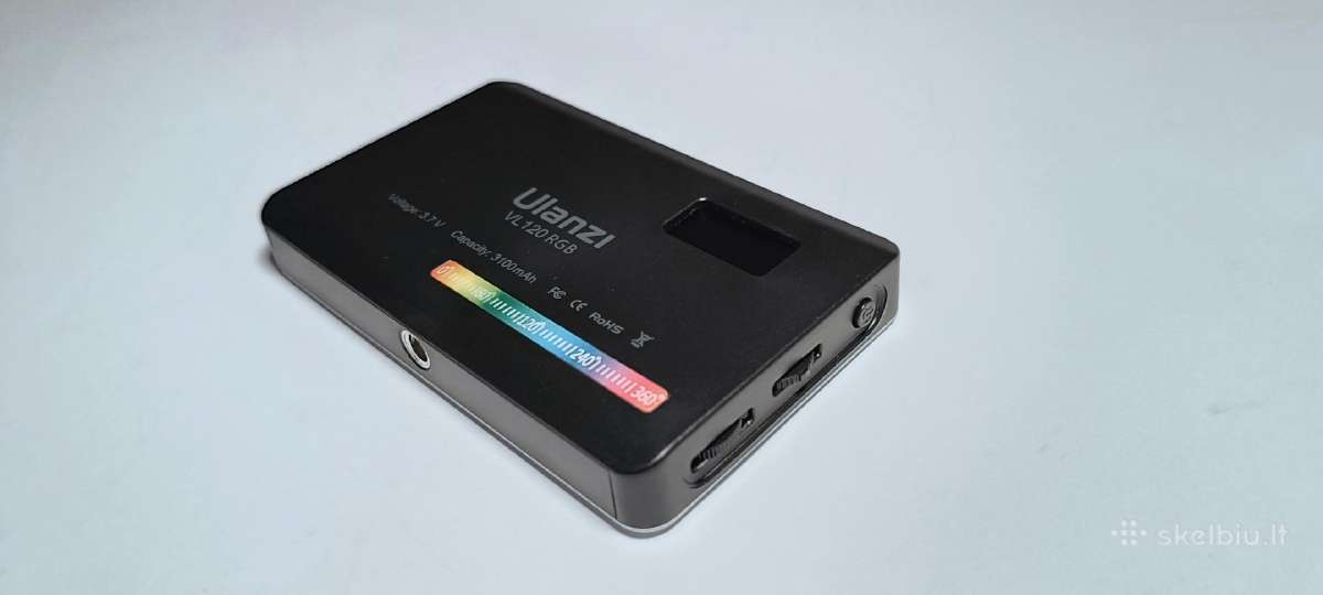 Ulanzi Vl120 Rgb 3100mah - nuotraukos Nr. 8