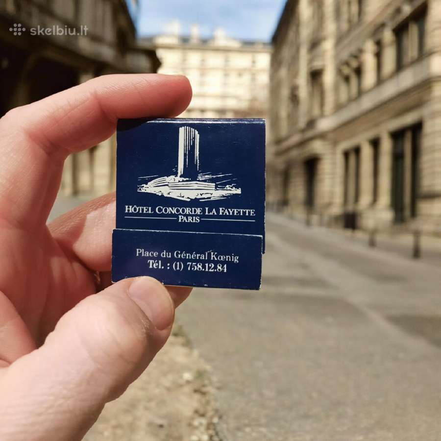 Rem. Degtukų dėžutė knygelė Hotel Concorde La Faye