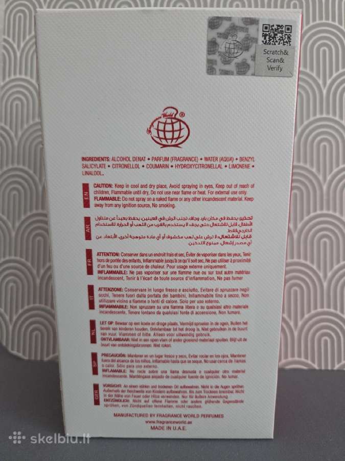 Kvapusis vanduo Fragrance World Elysia Apple Rouge - nuotraukos Nr. 3