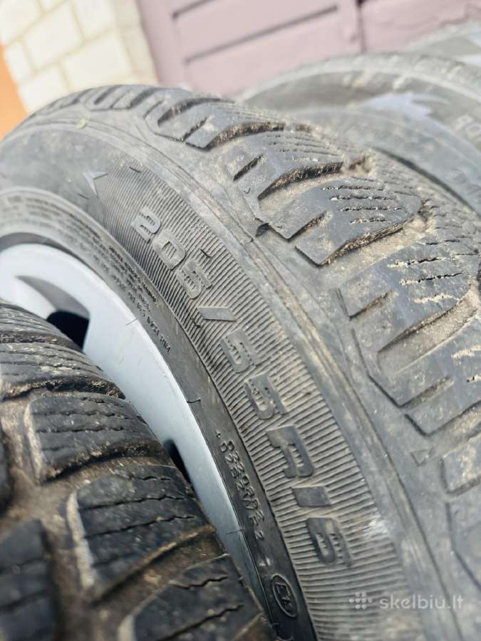 VW, lieti ratai R16, su žieminėmis padangomis M+s - nuotraukos Nr. 4