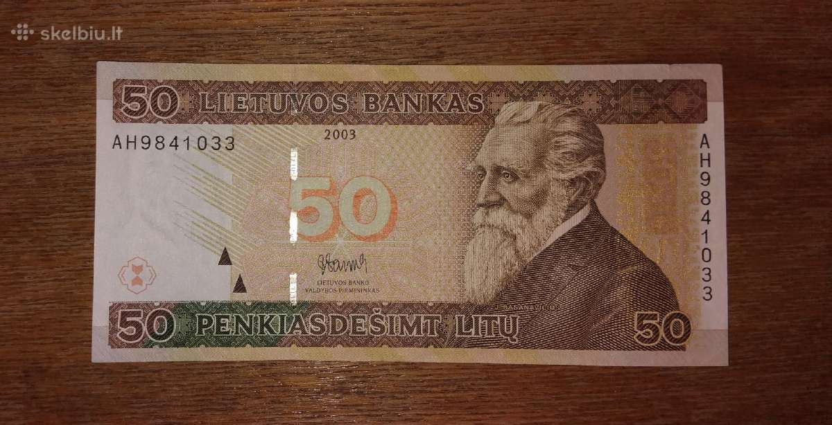 Lietuvos 50 litu banknotas