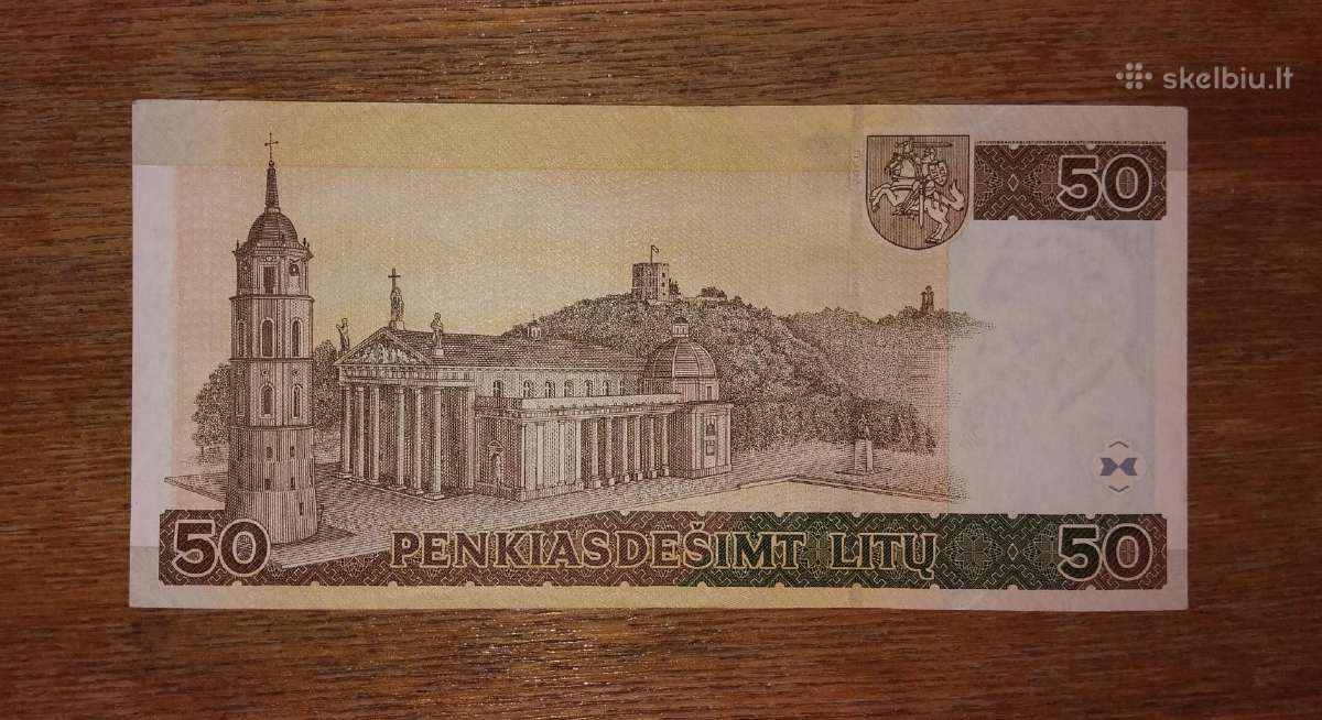 Lietuvos 50 litu banknotas - nuotraukos Nr. 2