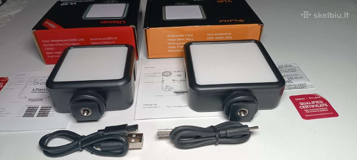 LED sviestuvas Ulanzi Vl49 Wb (2700 - 5500 K)