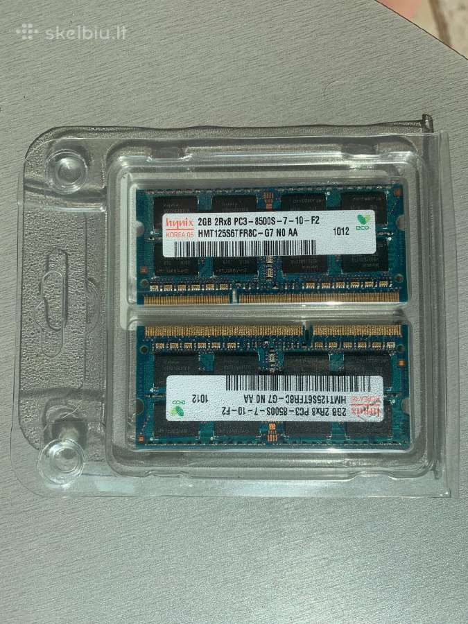 Nauja įpakavime 2 Gbx 2 vnt. Sdram Ddr3 tipo
