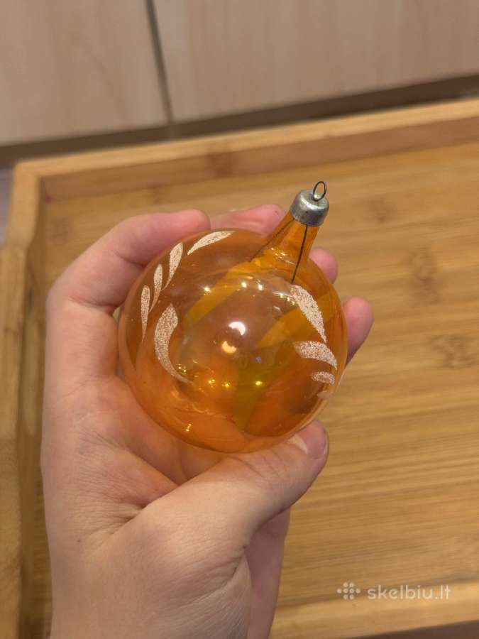 Vintage eglutės papuošimai (3 vnt.) - nuotraukos Nr. 8