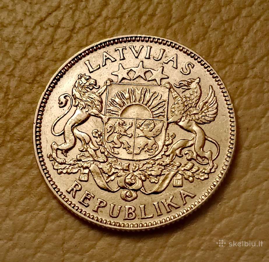 Sidabrinis Latvijos latas 1924 m. - nuotraukos Nr. 2