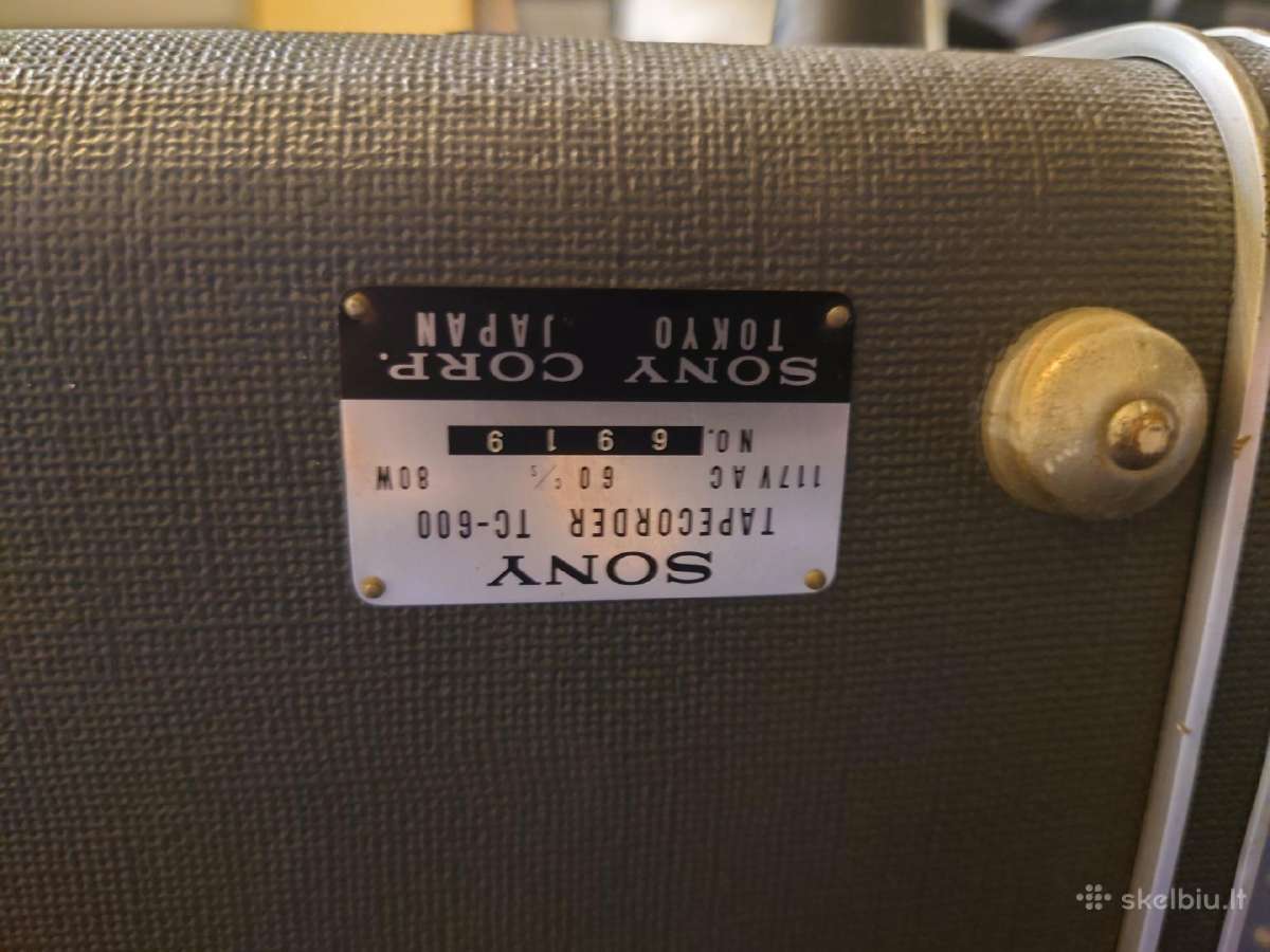 Sony Tc-600 juostinis ričių magnetofonas - nuotraukos Nr. 3