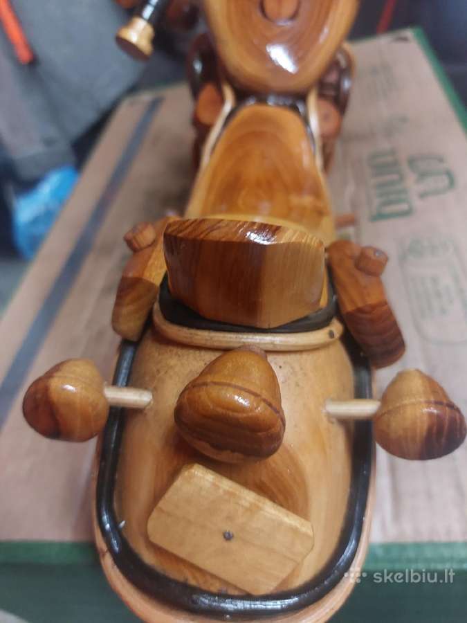 Ranku darbo motociklas. Medinis - nuotraukos Nr. 6