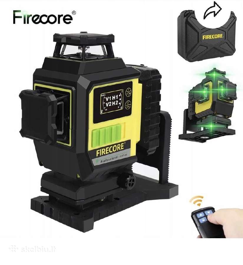 Lazerinis nivelyras Firecore 4d 16 linijų