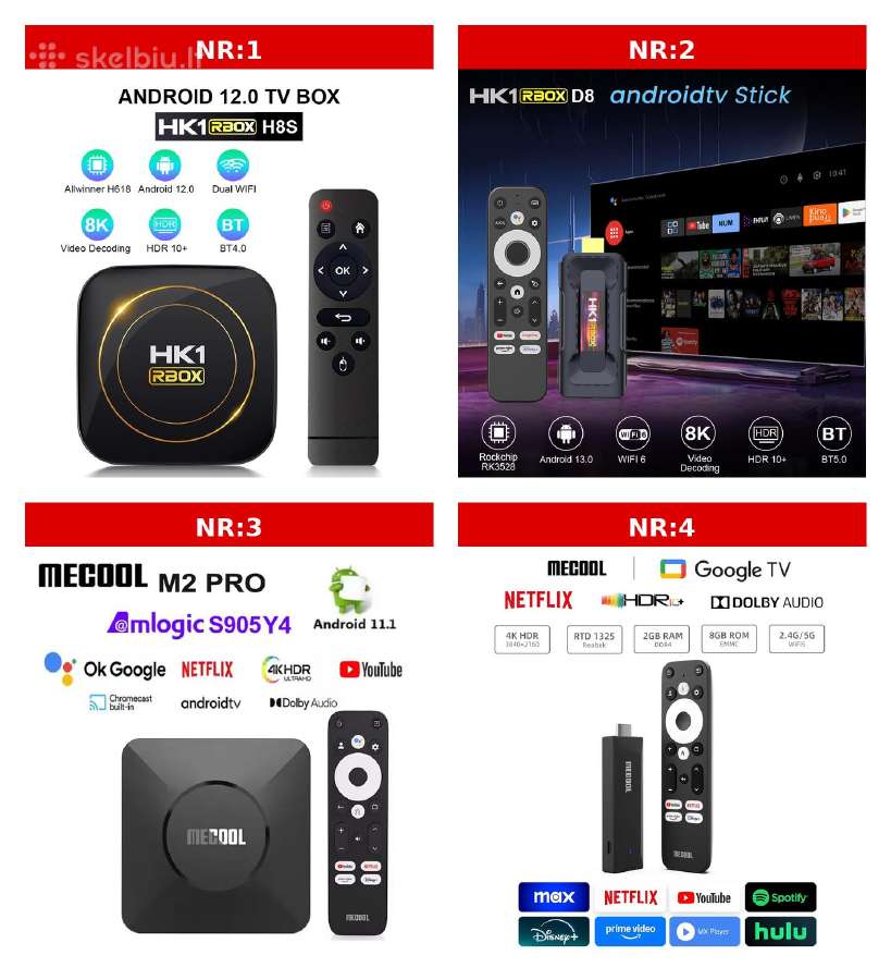 Android TV box priedelis + Nemokama telelevizija