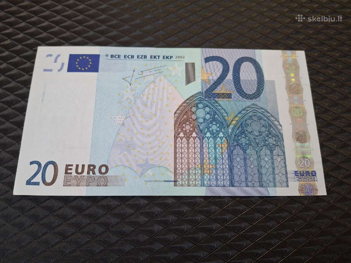 20 euro banknotas 2002 m seno tipo - nuotraukos Nr. 2
