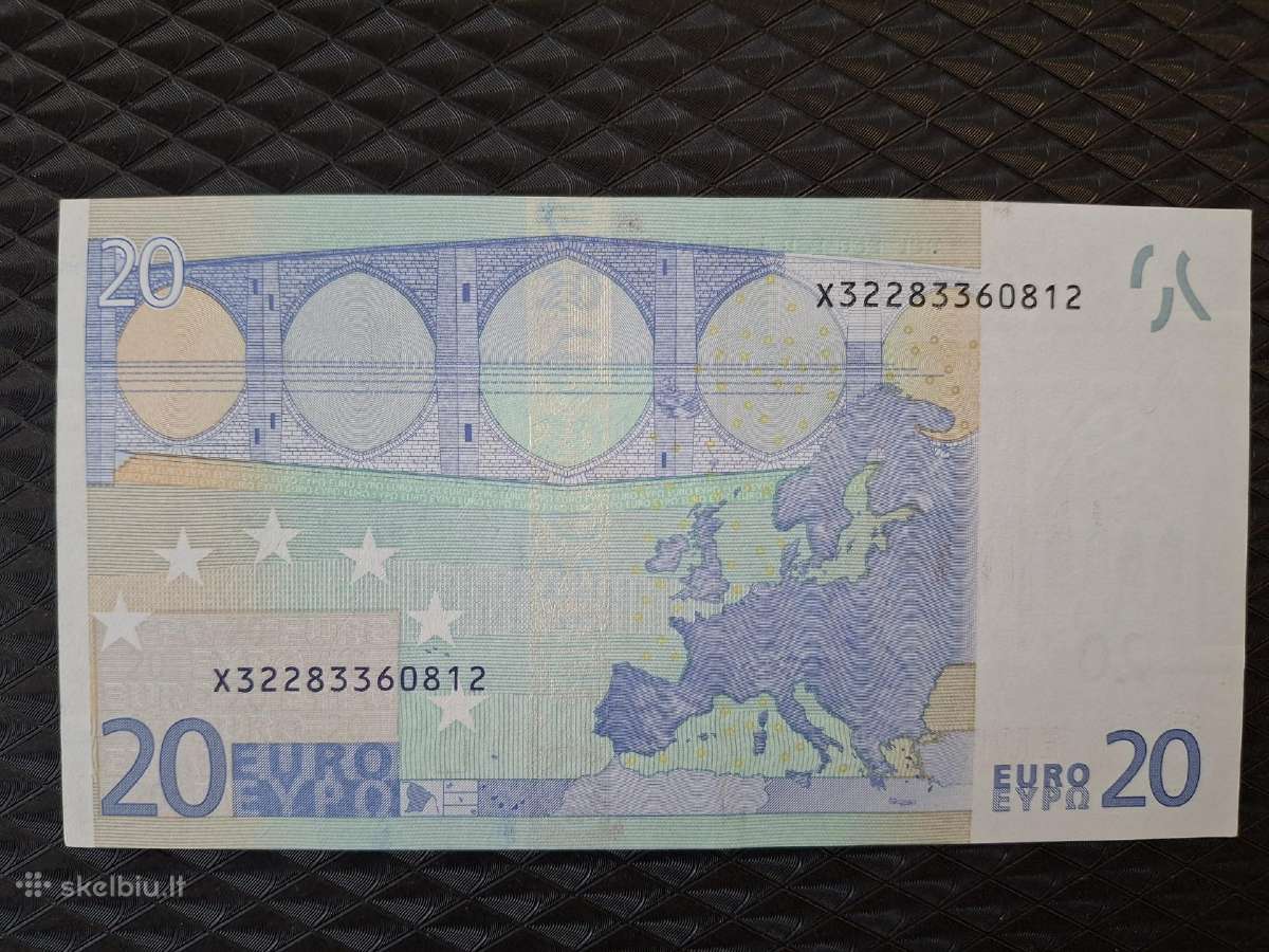 20 euro banknotas 2002 m seno tipo - nuotraukos Nr. 3
