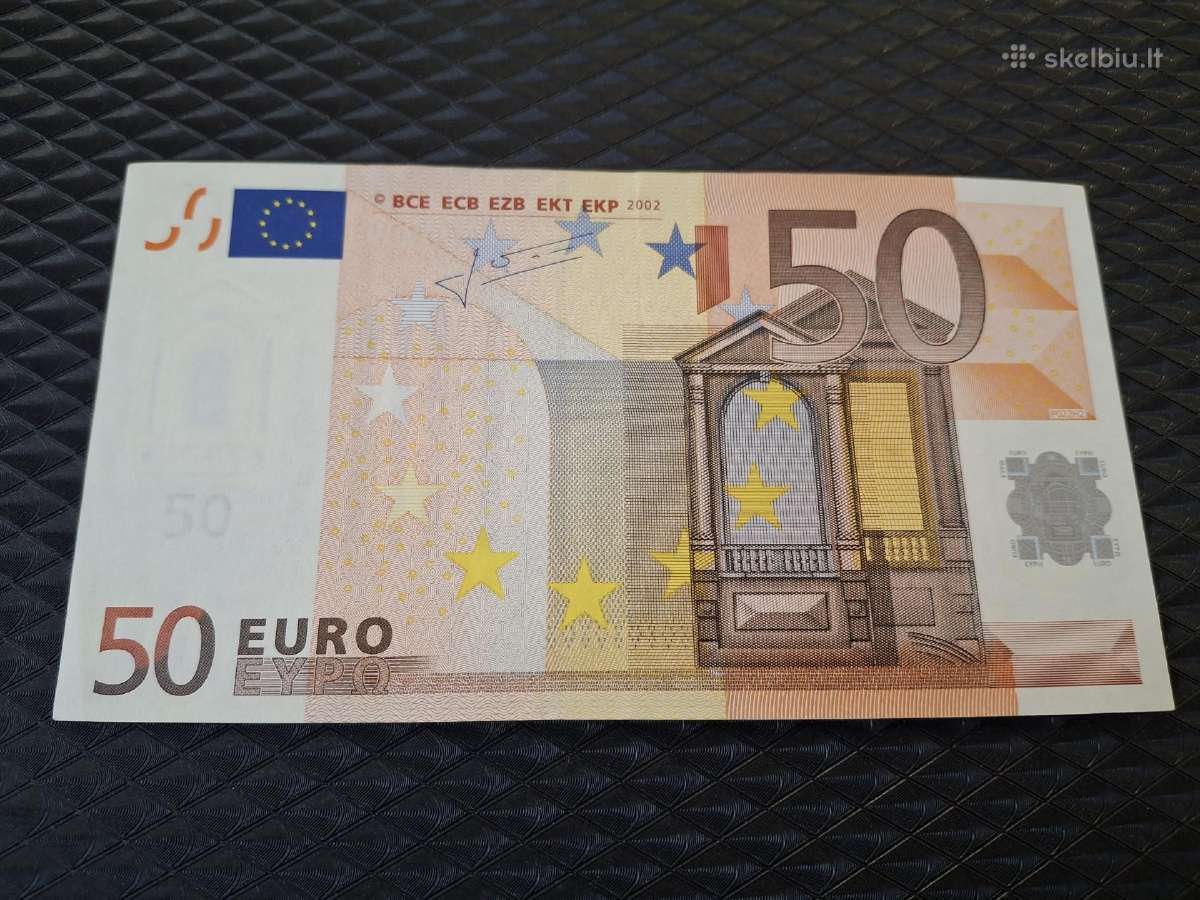50 euro banknotai 2002 metu, seno tipo - nuotraukos Nr. 6
