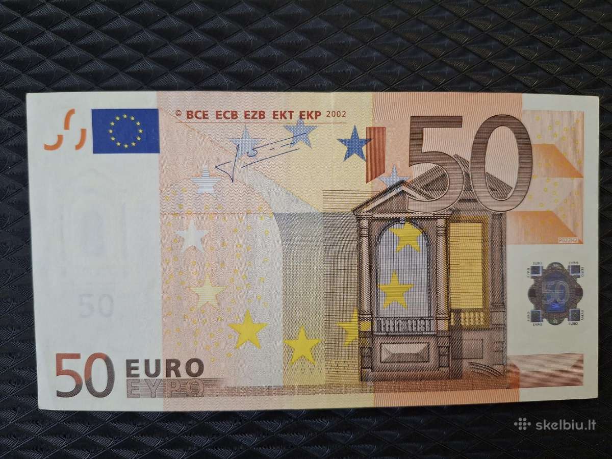 50 euro banknotai 2002 metu, seno tipo - nuotraukos Nr. 5