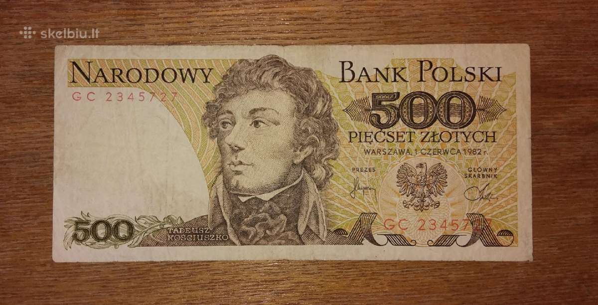 Lenkijos 500 zlotų banknotas