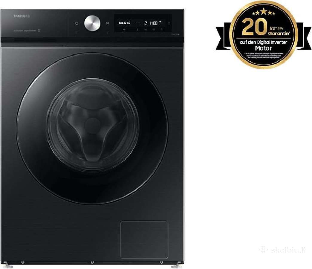 Nauja juoda Ww90db7u34gb+ Garantija