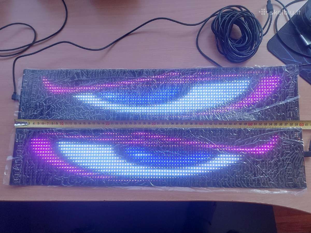 Auto akys, šviestlentė, LED juosta - nuotraukos Nr. 2