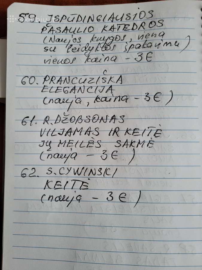 Parduodamos senos knygos - nuotraukos Nr. 20