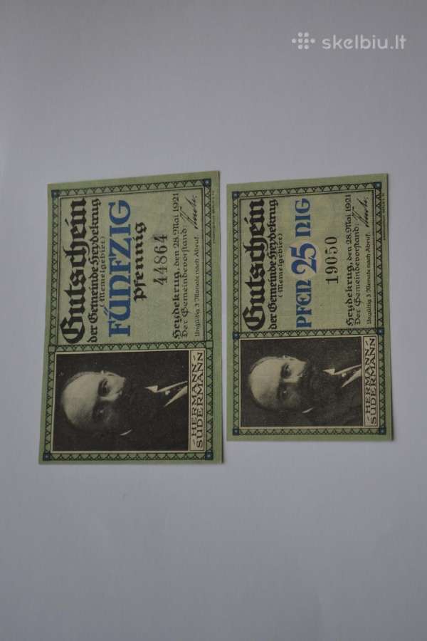 Silutes banknotai Unc