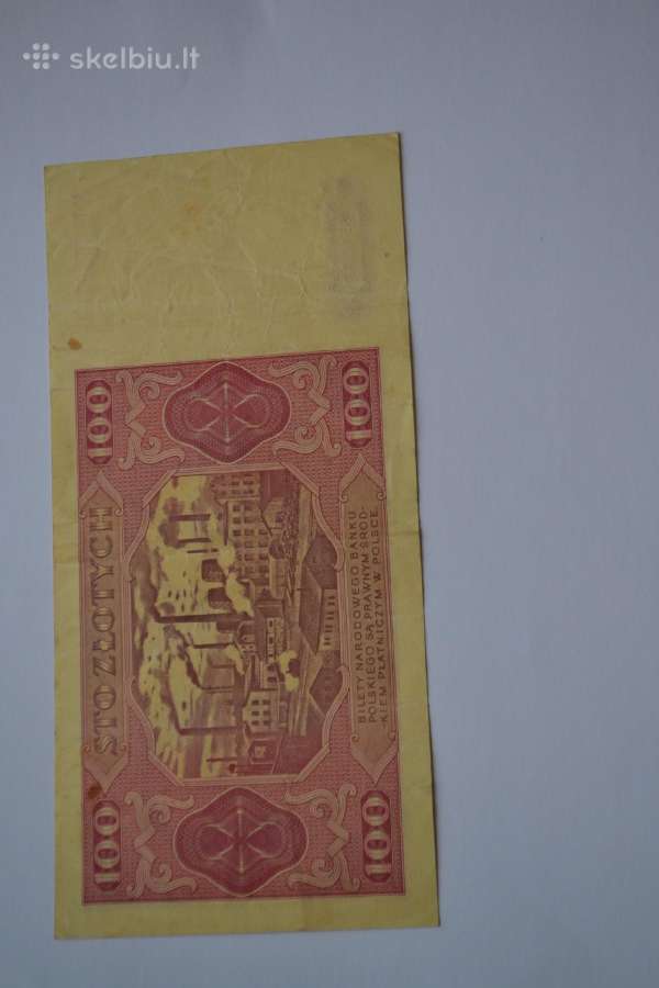 100 zlotu 1948 m. - nuotraukos Nr. 2
