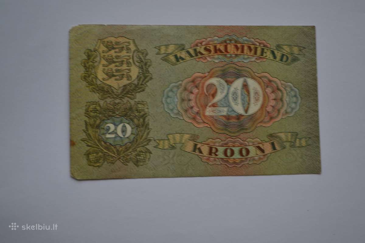 20 Estijos kronu 1932 m - nuotraukos Nr. 2