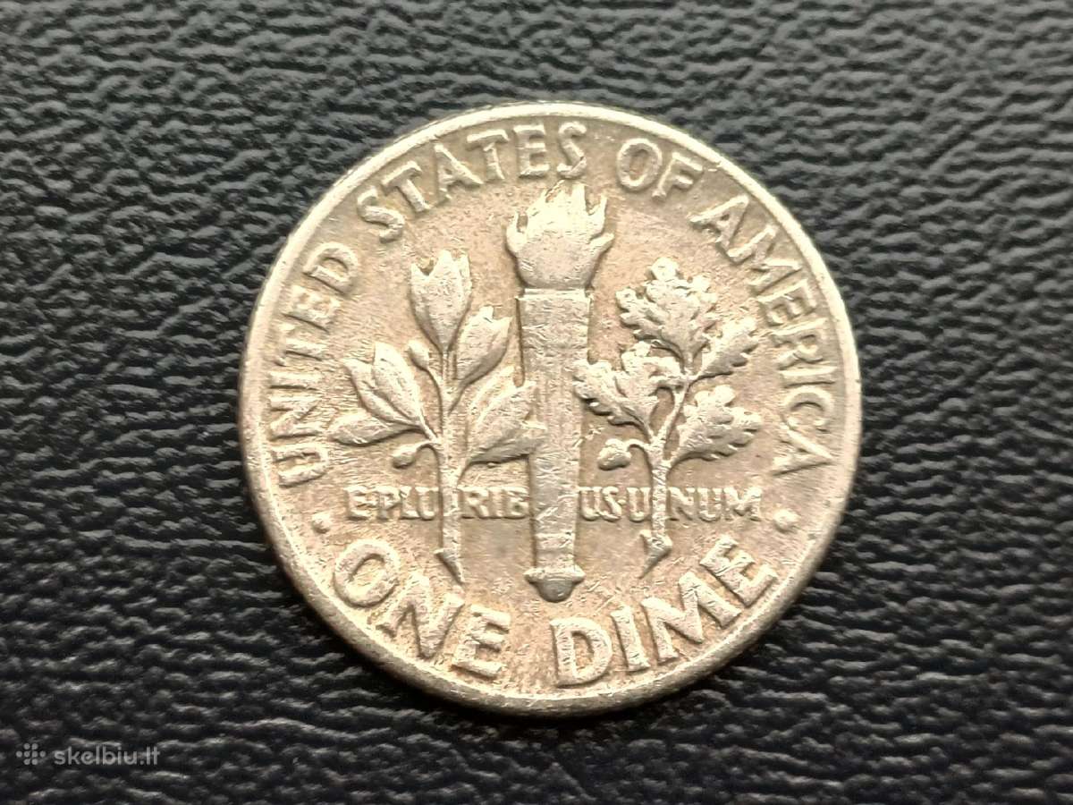 1 daimas 1952m. JAV sidabras