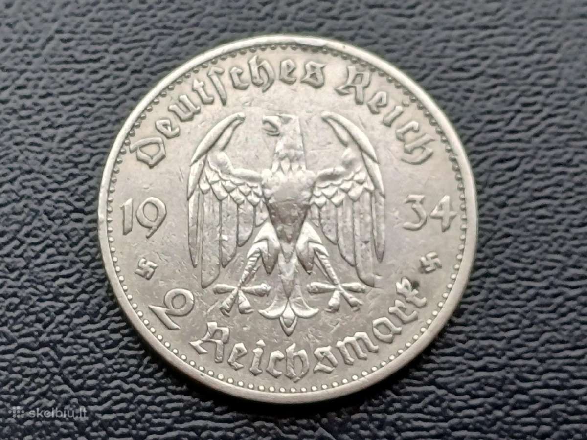 2 markes 1934m. sidabras - nuotraukos Nr. 2
