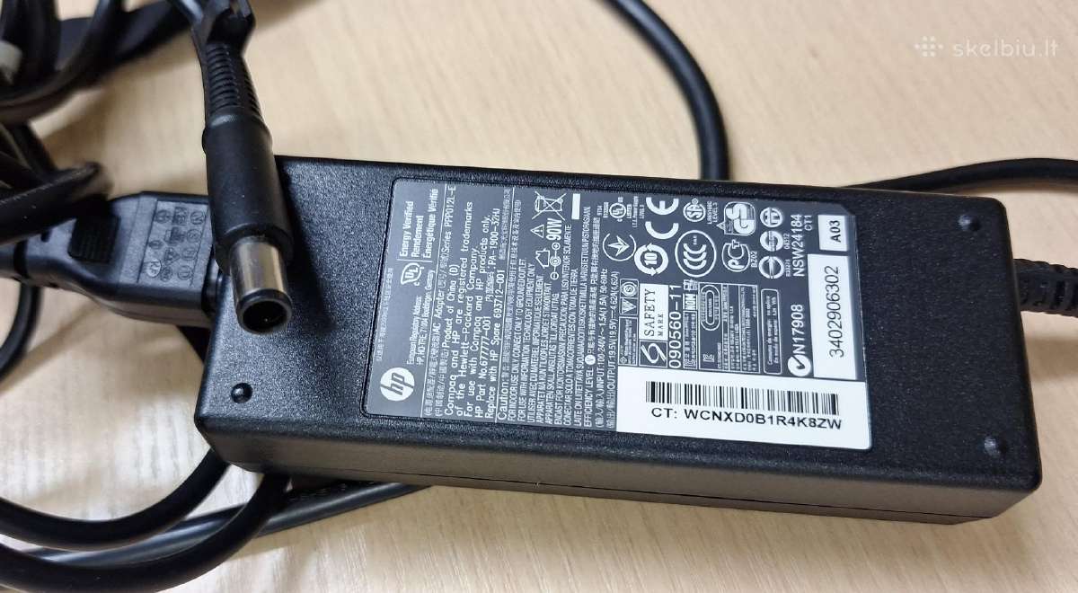 Hp nešiojamojo kompiuterio pakrovėjas 19,5v 90w - nuotraukos Nr. 2