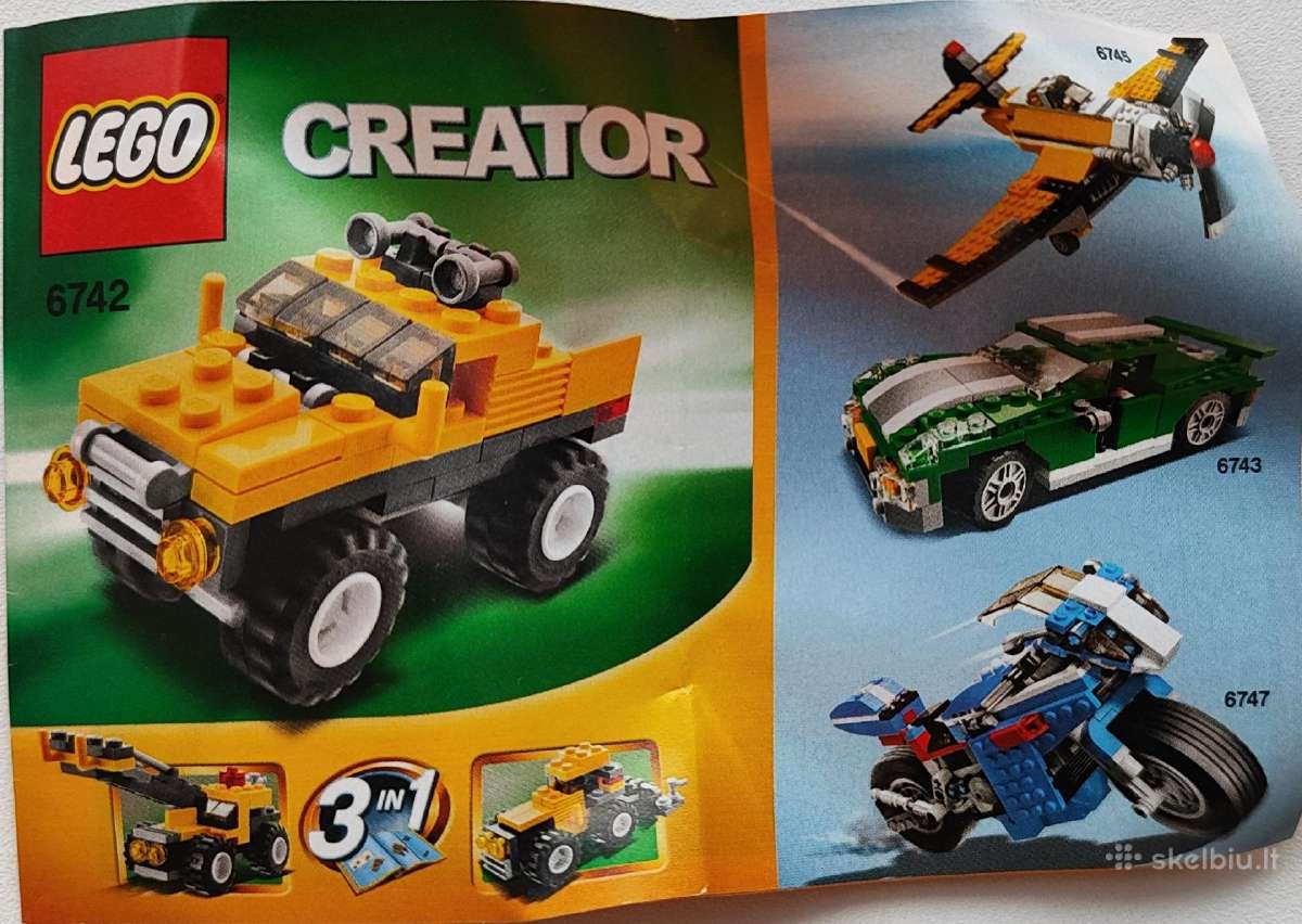 Vilniuje parduodamas Lego Creator 6742 Mini Off-ro