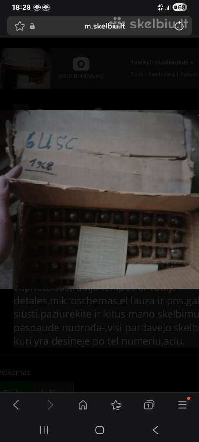 B1-0,1/30 ir 6c5s radio lempos naujos - nuotraukos Nr. 5