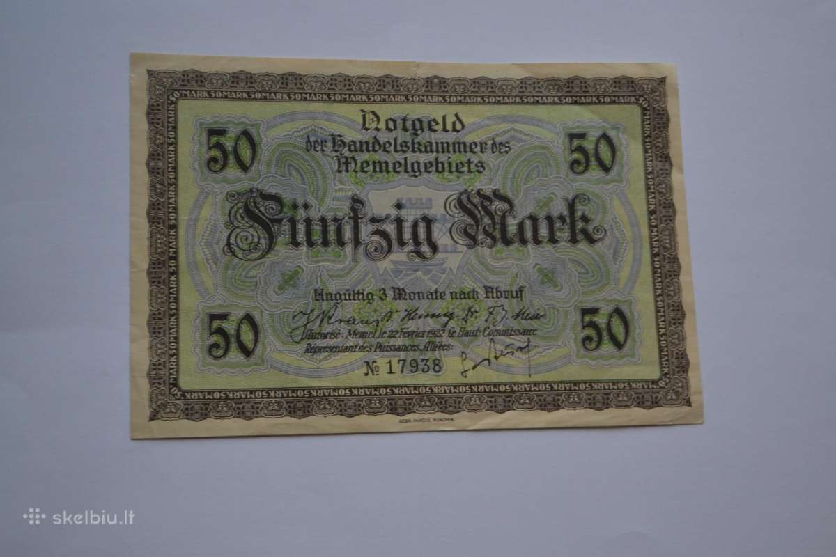Memelio 50 markiu,5 skaiciai