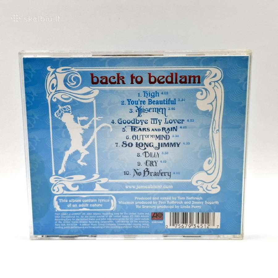 James Blunt - Back To Bedlam (CD, Albumas) - nuotraukos Nr. 2