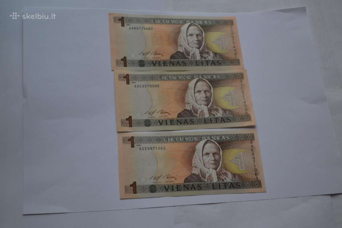 1 Litas 3 vnt.